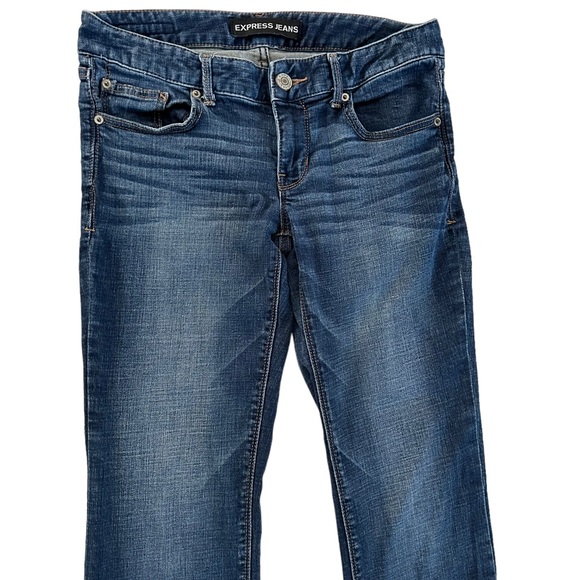 Express Barely Boot Low Rise Jeans Size 4R - Picture 5 of 16